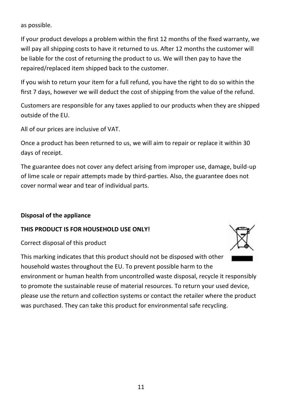 Andrew James AJ000552 5 Litre Digital Slow Cooker User Manual | Page 11 / 13