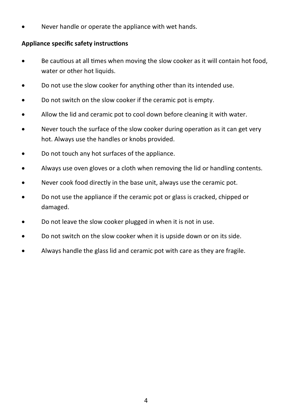 Andrew James AJ000552 5 Litre Digital Slow Cooker User Manual | Page 4 / 13