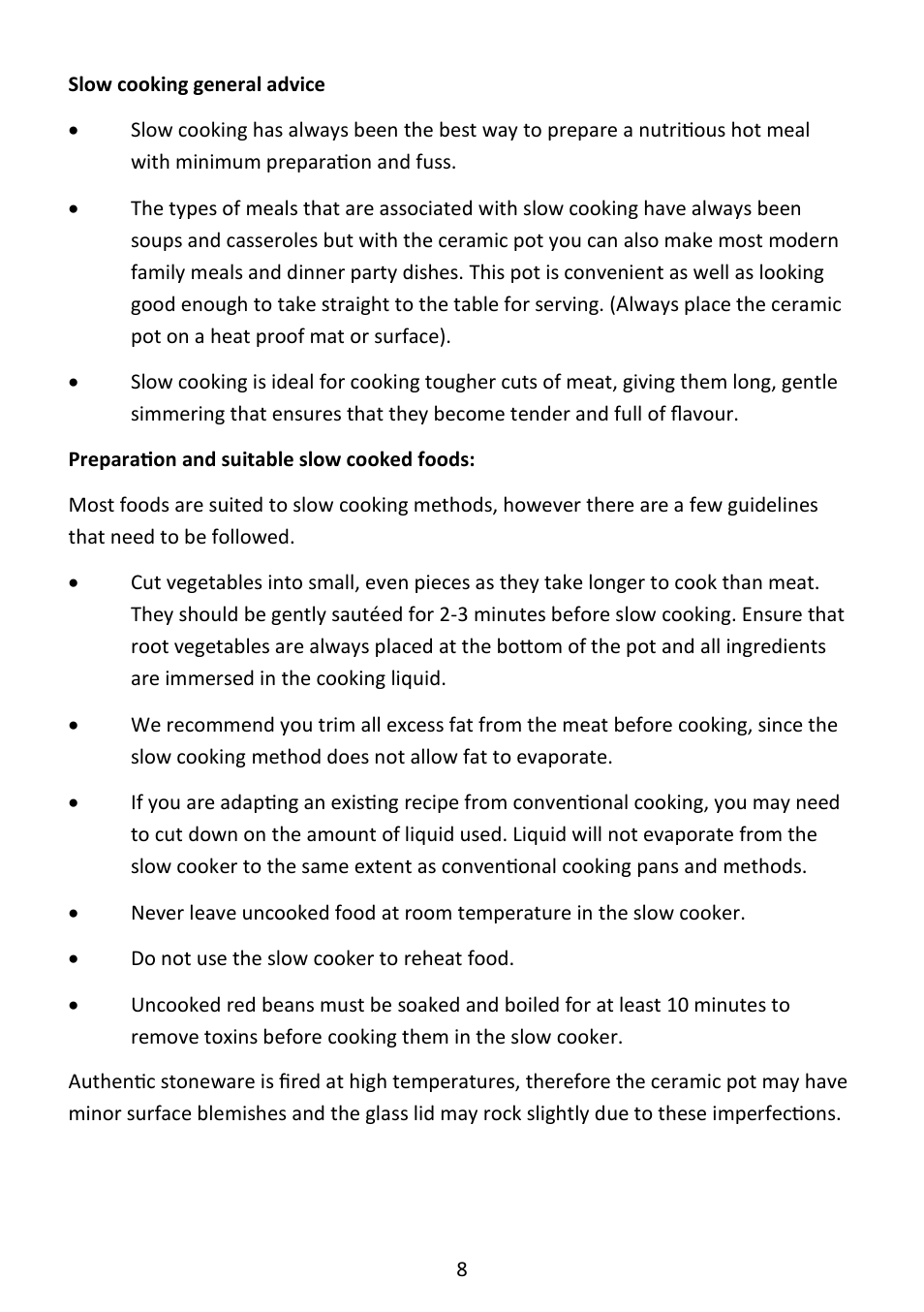Andrew James AJ000552 5 Litre Digital Slow Cooker User Manual | Page 8 / 13