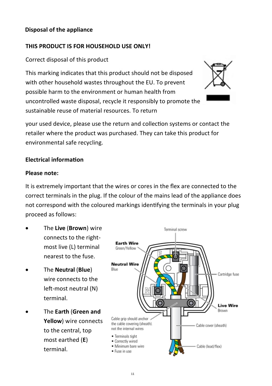 Andrew James AJ000021 Crepe Maker User Manual | Page 11 / 12