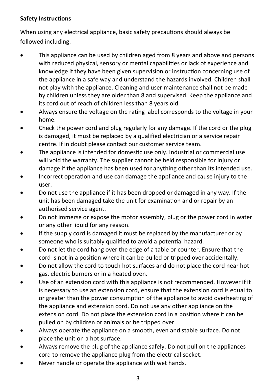 Andrew James AJ000546 Classic Kettle Popcorn Maker User Manual | Page 3 / 9
