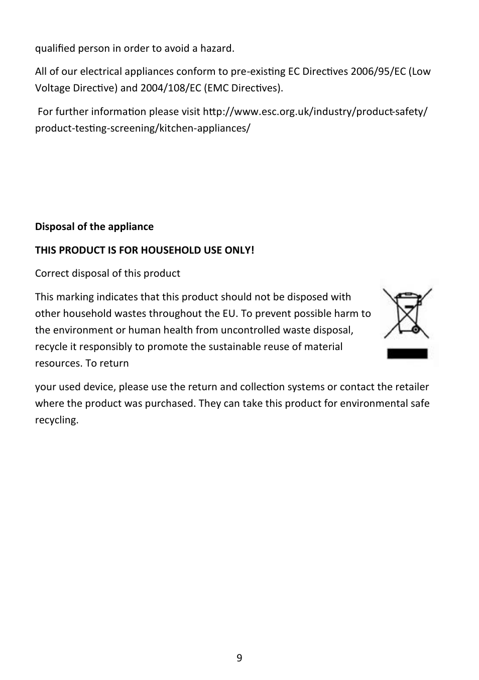 Andrew James AJ000546 Classic Kettle Popcorn Maker User Manual | Page 9 / 9