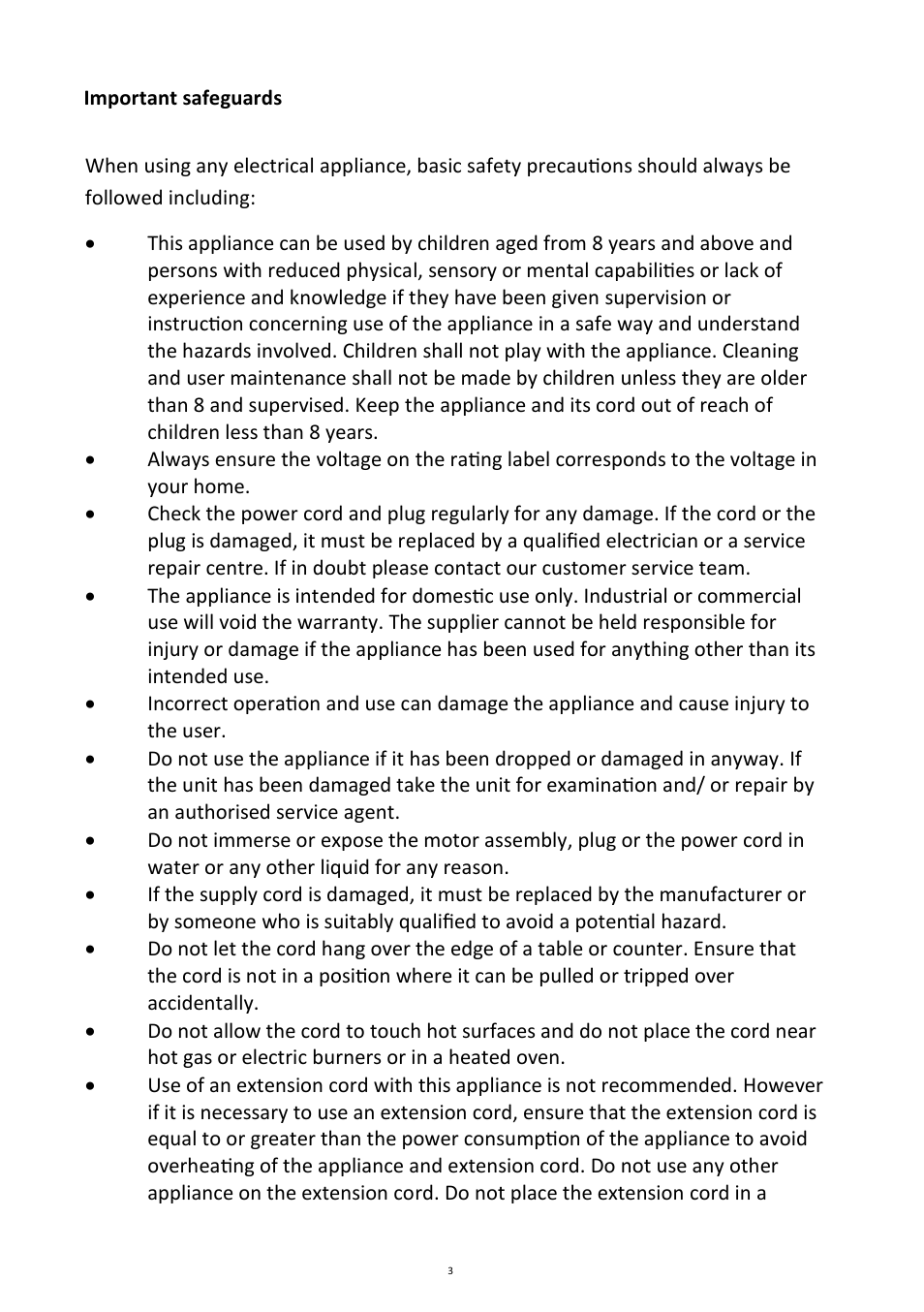 Andrew James AJ000023 Chocolate Fountain User Manual | Page 3 / 11
