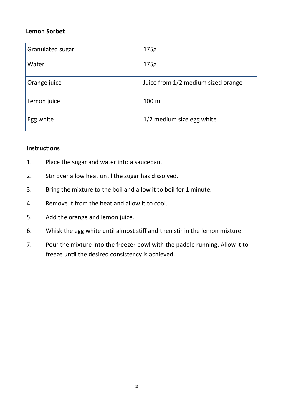 Andrew James AJ000420 Premium Digital 1.5L Ice Cream Maker User Manual | Page 13 / 16