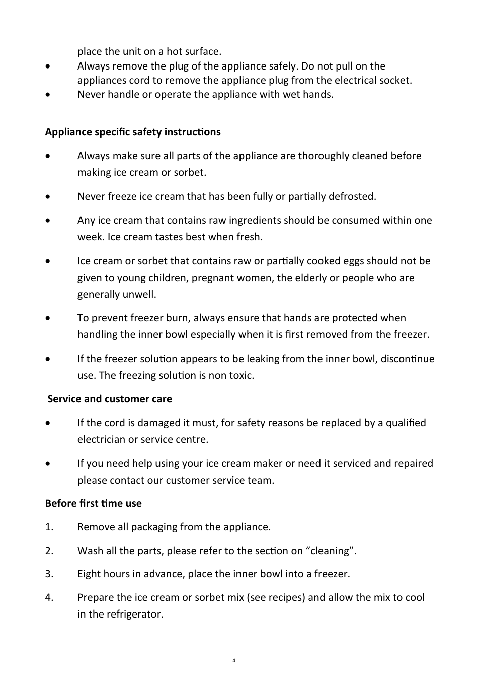 Andrew James AJ000420 Premium Digital 1.5L Ice Cream Maker User Manual | Page 4 / 16