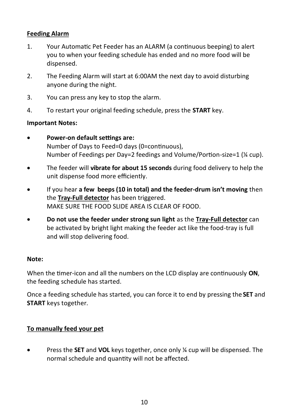 Andrew James AJ000079 90 Day Pet Feeder User Manual | Page 10 / 13