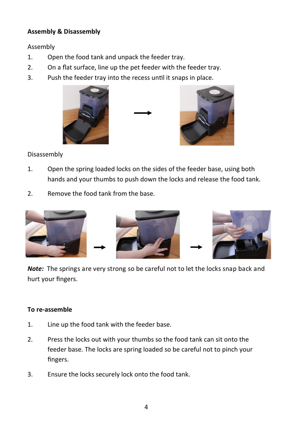 Andrew James AJ000079 90 Day Pet Feeder User Manual | Page 4 / 13