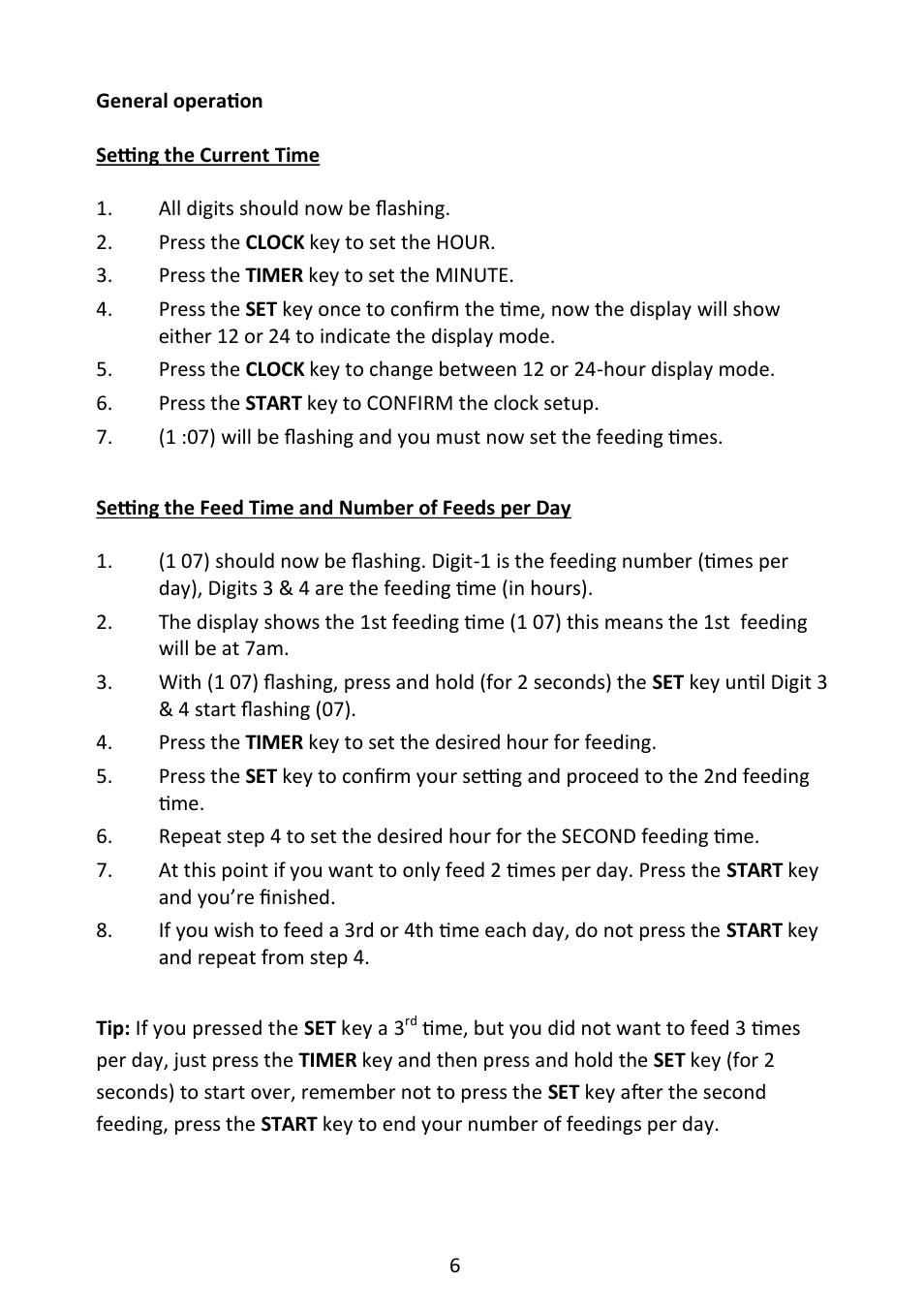 Andrew James AJ000079 90 Day Pet Feeder User Manual | Page 6 / 13