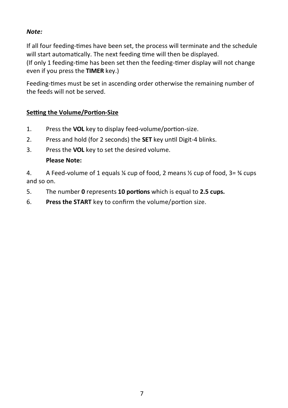 Andrew James AJ000079 90 Day Pet Feeder User Manual | Page 7 / 13