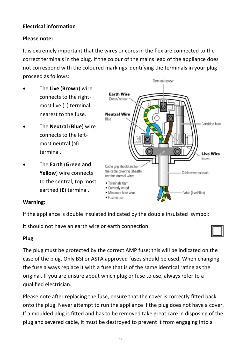 Andrew James AJ000268 Patio Heater User Manual | Page 11 / 12