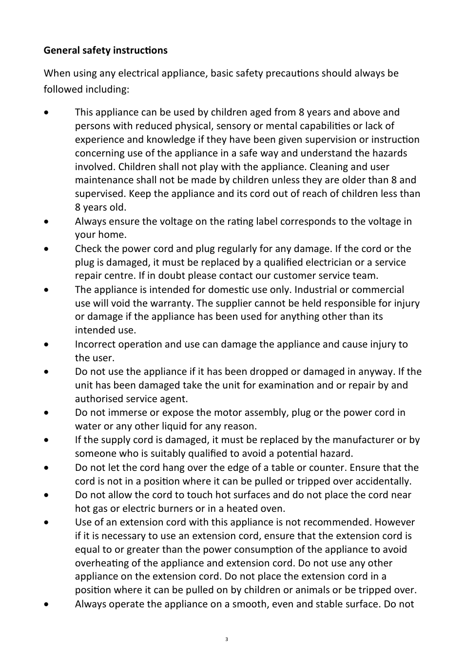 Andrew James AJ000268 Patio Heater User Manual | Page 3 / 12