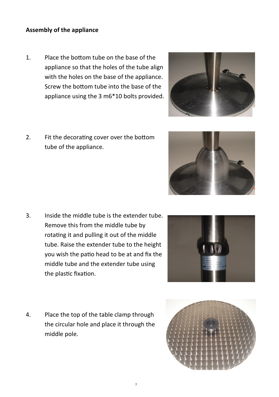Andrew James AJ000268 Patio Heater User Manual | Page 7 / 12