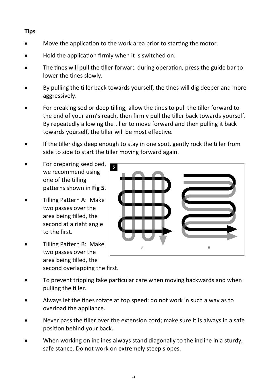 Andrew James AJ000256 Electric Cultivator/Tiller User Manual | Page 11 / 18