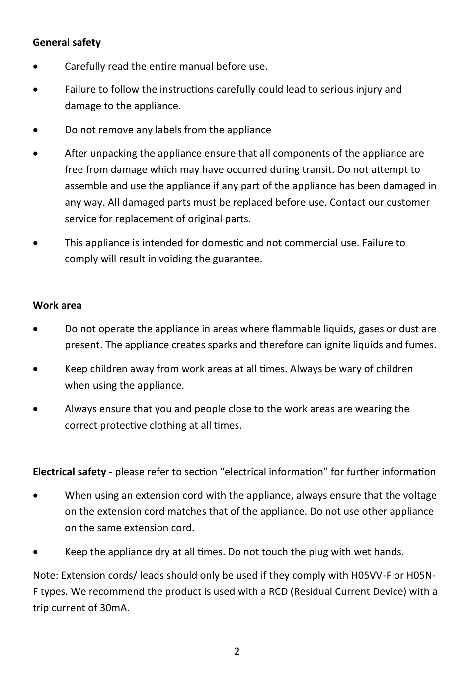 Andrew James AJ000582 Garden Shredder with 45 Litre Collection Bag User Manual | Page 2 / 15