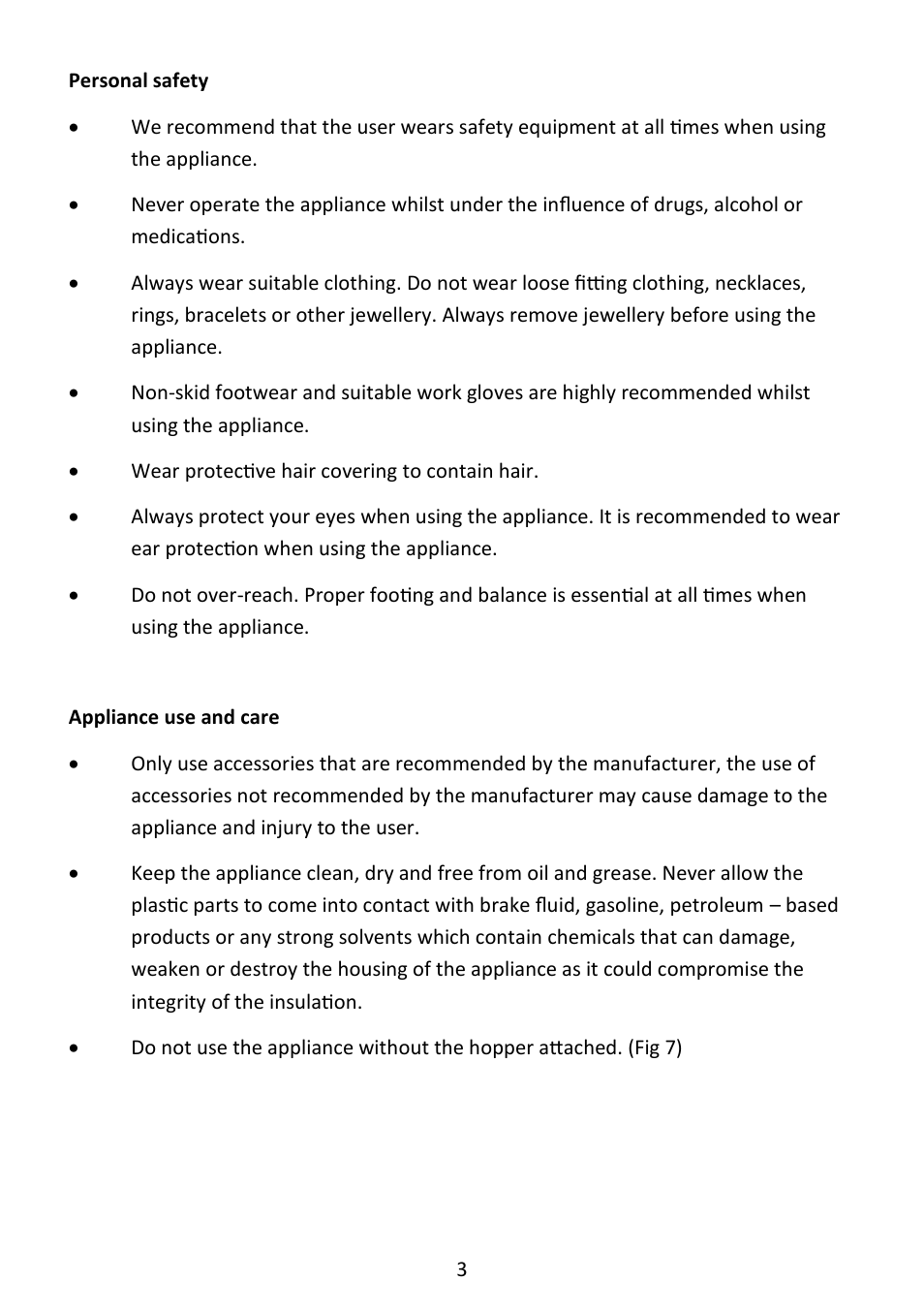 Andrew James AJ000582 Garden Shredder with 45 Litre Collection Bag User Manual | Page 3 / 15