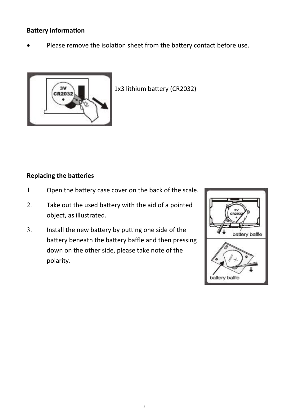 Andrew James AJ000556 Electronic Personal Scales User Manual | Page 2 / 6