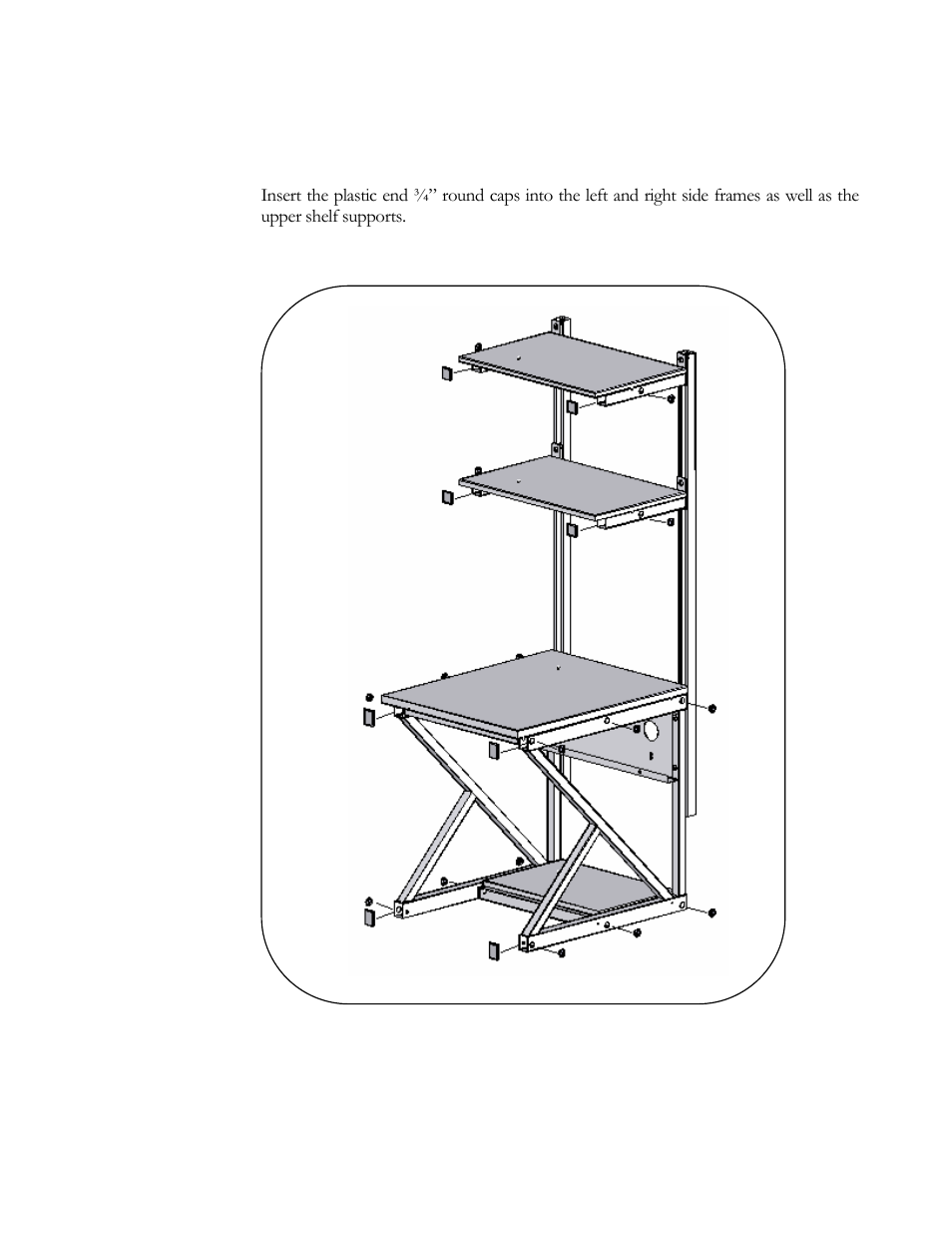 Step 9. add the plastic end caps | Kendall Howard 5000-3-40x-xx Performance 400 Series LAN Station User Manual | Page 10 / 14