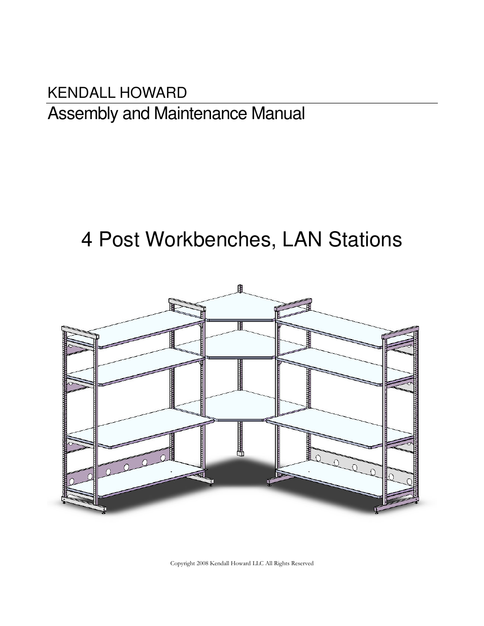 Kendall Howard 7100-1-100-xx Performance Plus Heavy Duty LAN Station User Manual | 13 pages