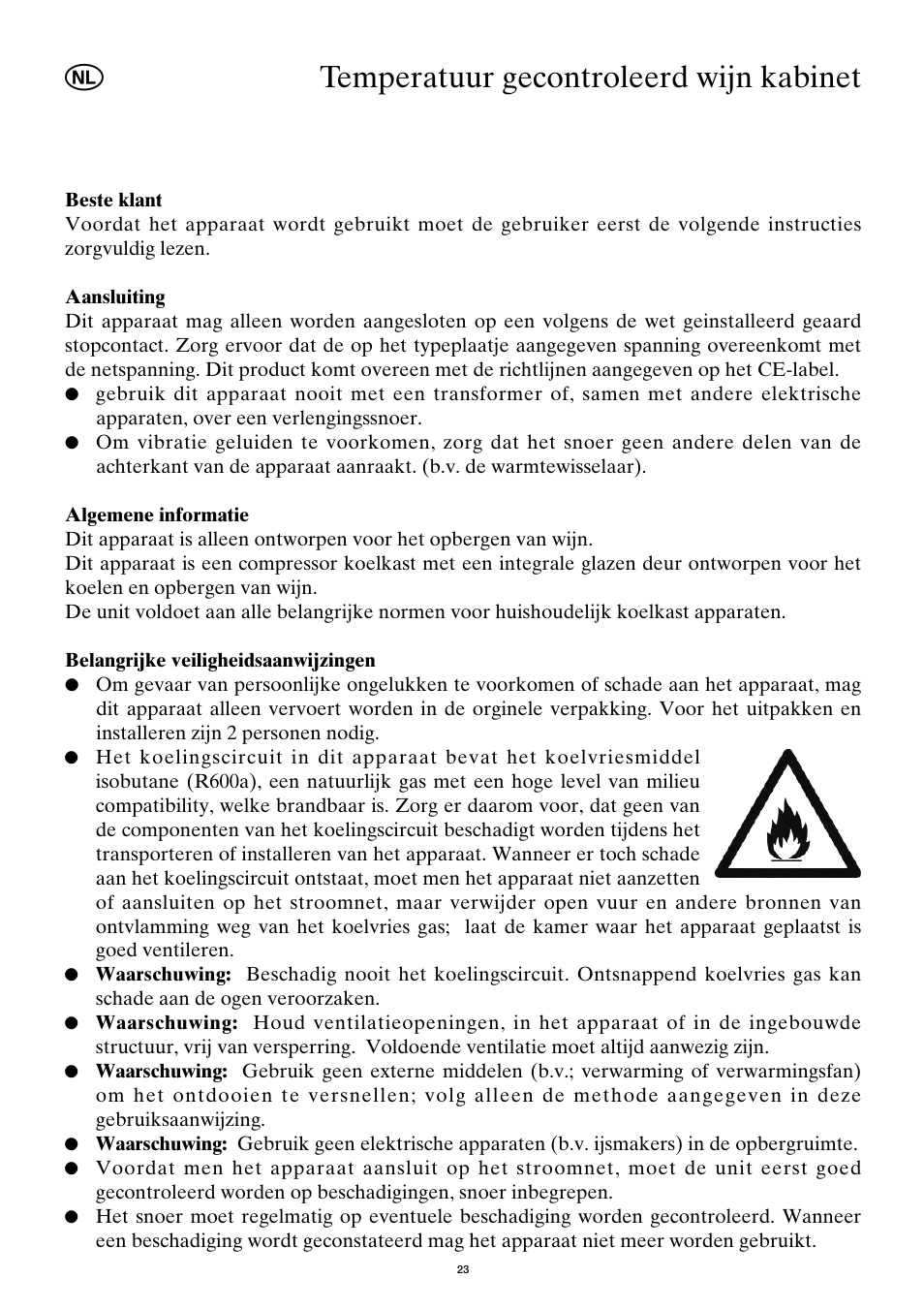 Temperatuur gecontroleerd wijn kabinet | SEVERIN KS 9886 User Manual | Page 23 / 88