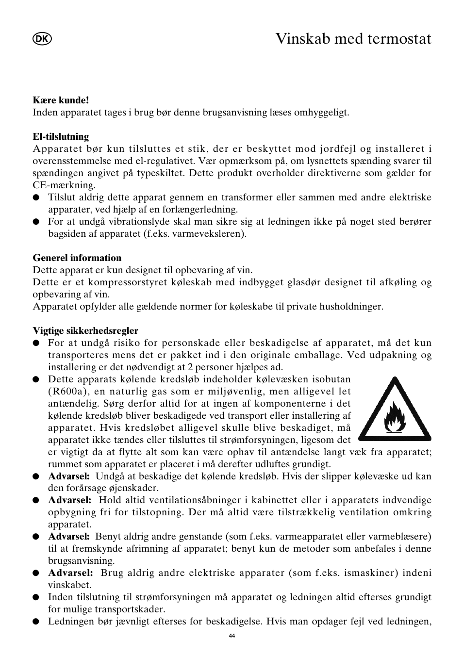 Vinskab med termostat | SEVERIN KS 9886 User Manual | Page 44 / 88