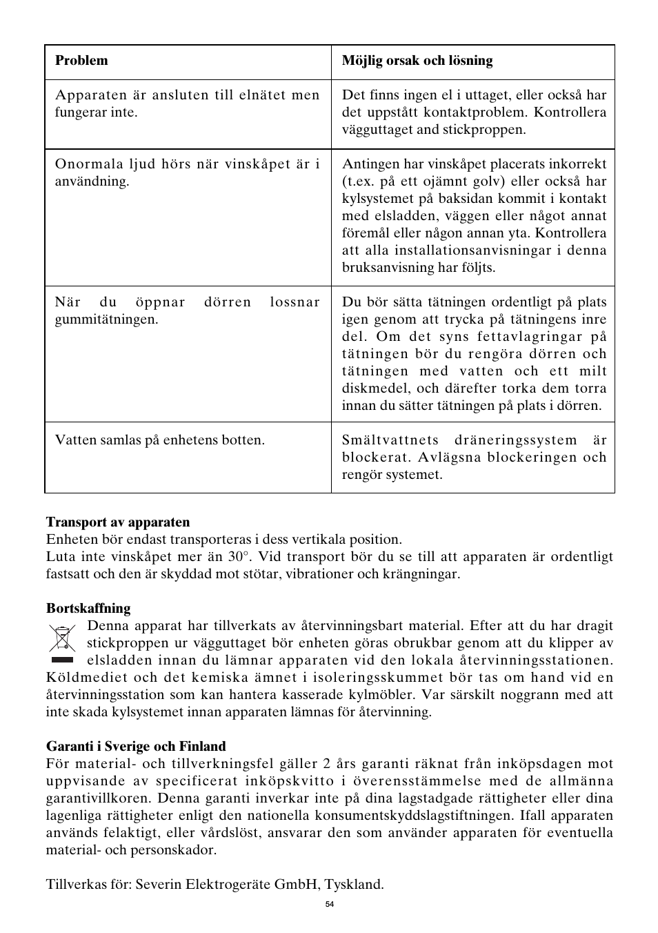 SEVERIN KS 9886 User Manual | Page 54 / 88
