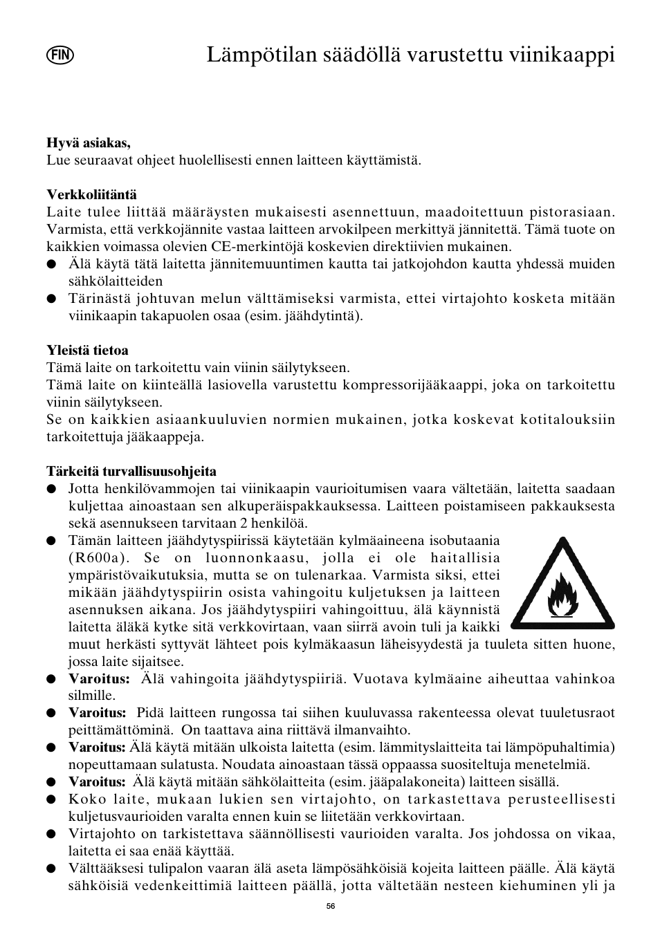 Lämpötilan säädöllä varustettu viinikaappi | SEVERIN KS 9886 User Manual | Page 56 / 88