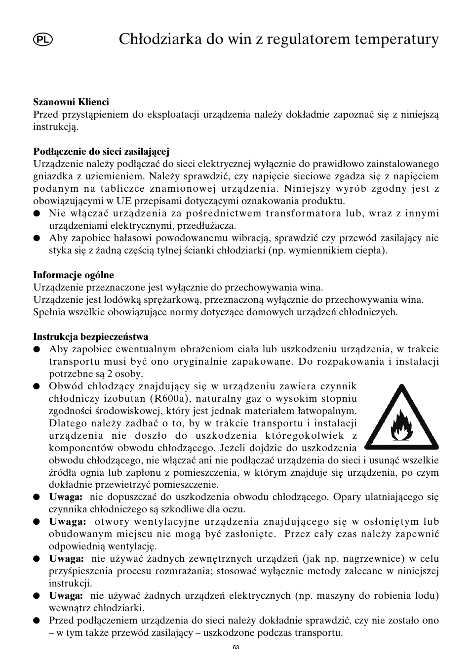 Chłodziarka do win z regulatorem temperatury | SEVERIN KS 9886 User Manual | Page 63 / 88