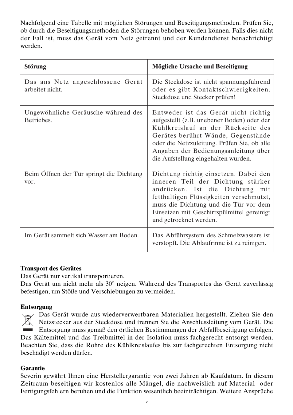 SEVERIN KS 9886 User Manual | Page 7 / 88