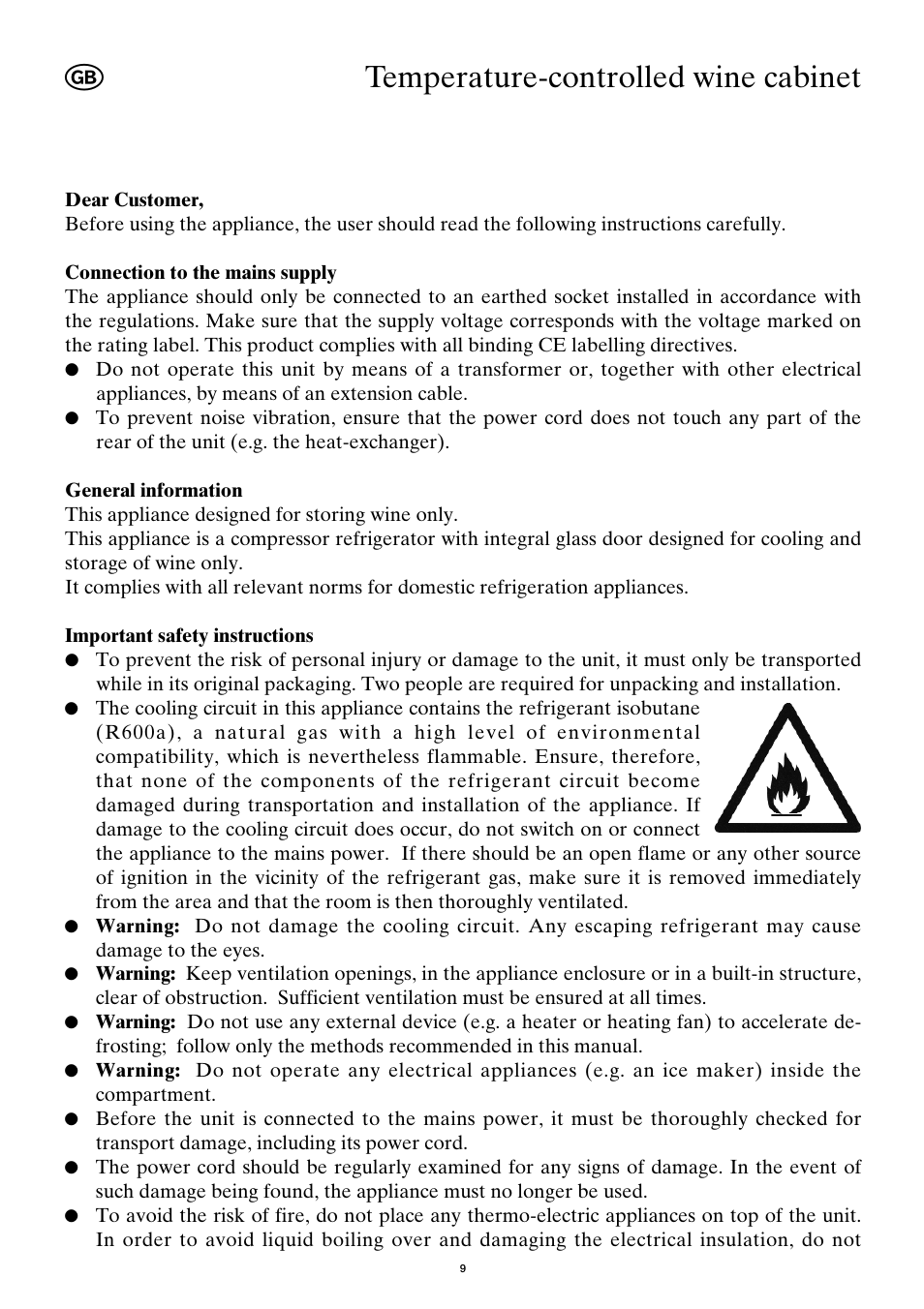 Temperature-controlled wine cabinet | SEVERIN KS 9886 User Manual | Page 9 / 88