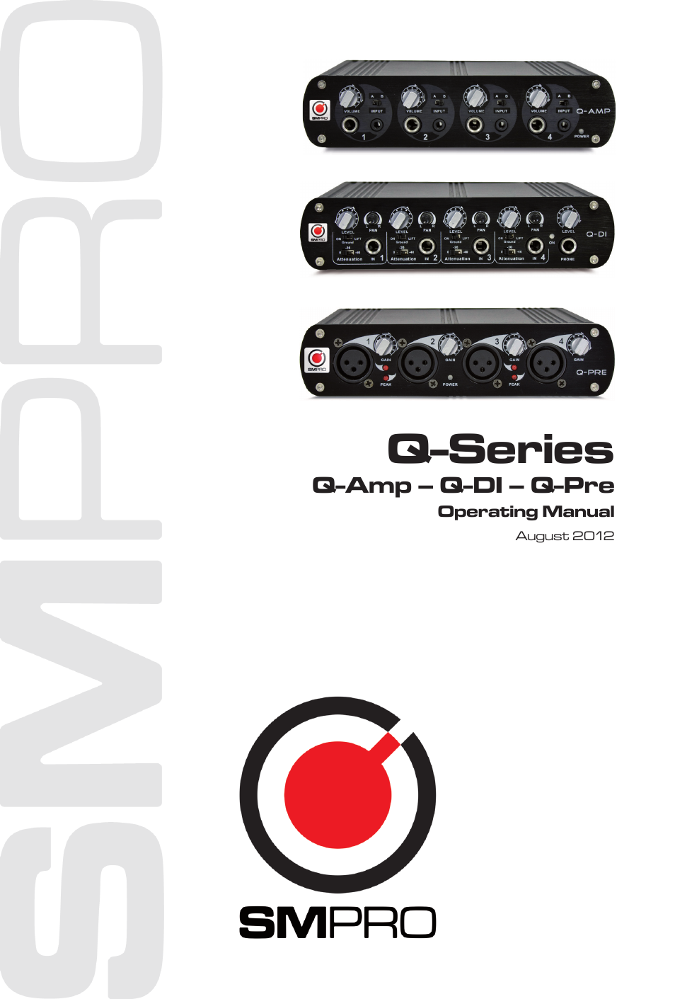 SM Pro Audio Q-Pre: 4 channel microphone preamp User Manual | 12 pages