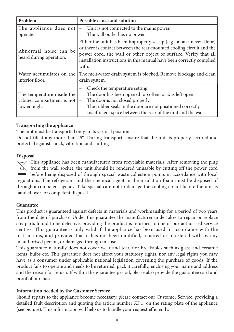 SEVERIN KS 9888 User Manual | Page 15 / 96