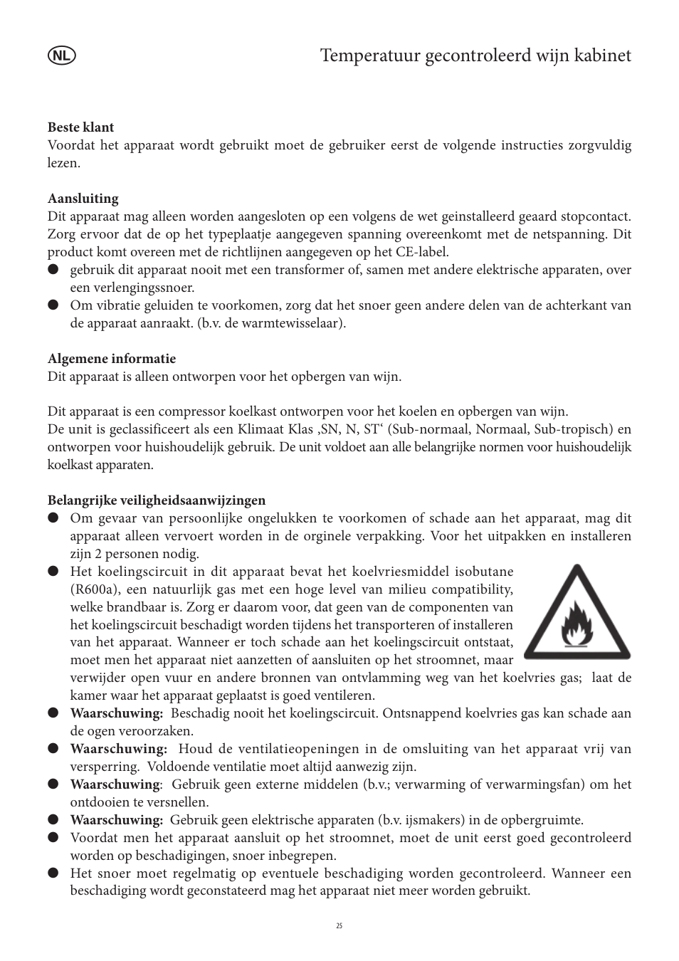 Temperatuur gecontroleerd wijn kabinet | SEVERIN KS 9888 User Manual | Page 25 / 96