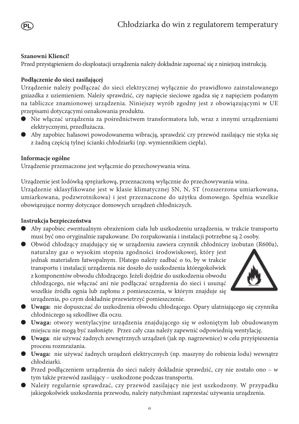 Chłodziarka do win z regulatorem temperatury | SEVERIN KS 9888 User Manual | Page 69 / 96