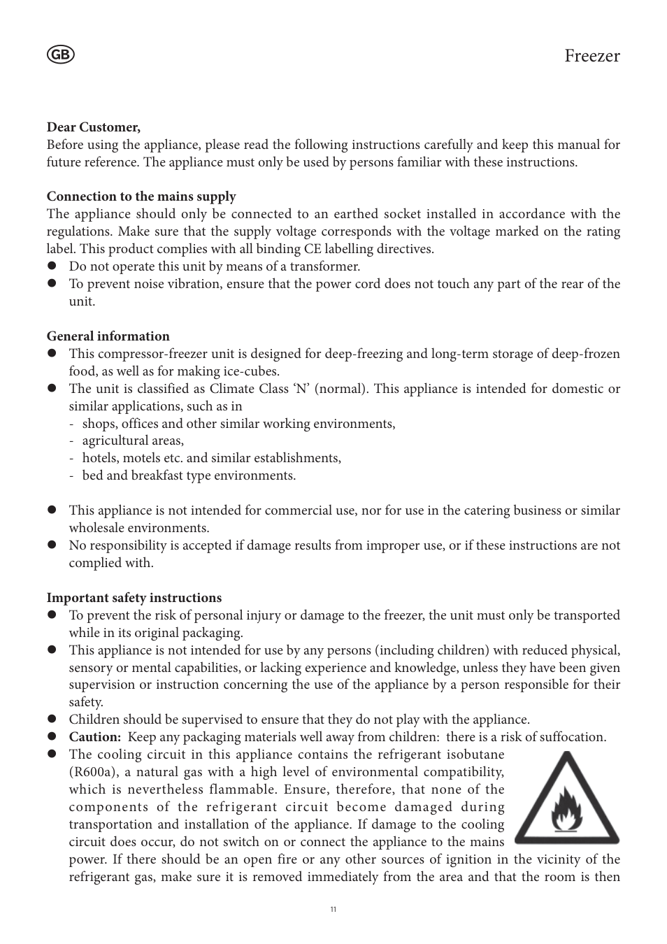 Freezer | SEVERIN KS 9807 User Manual | Page 11 / 104