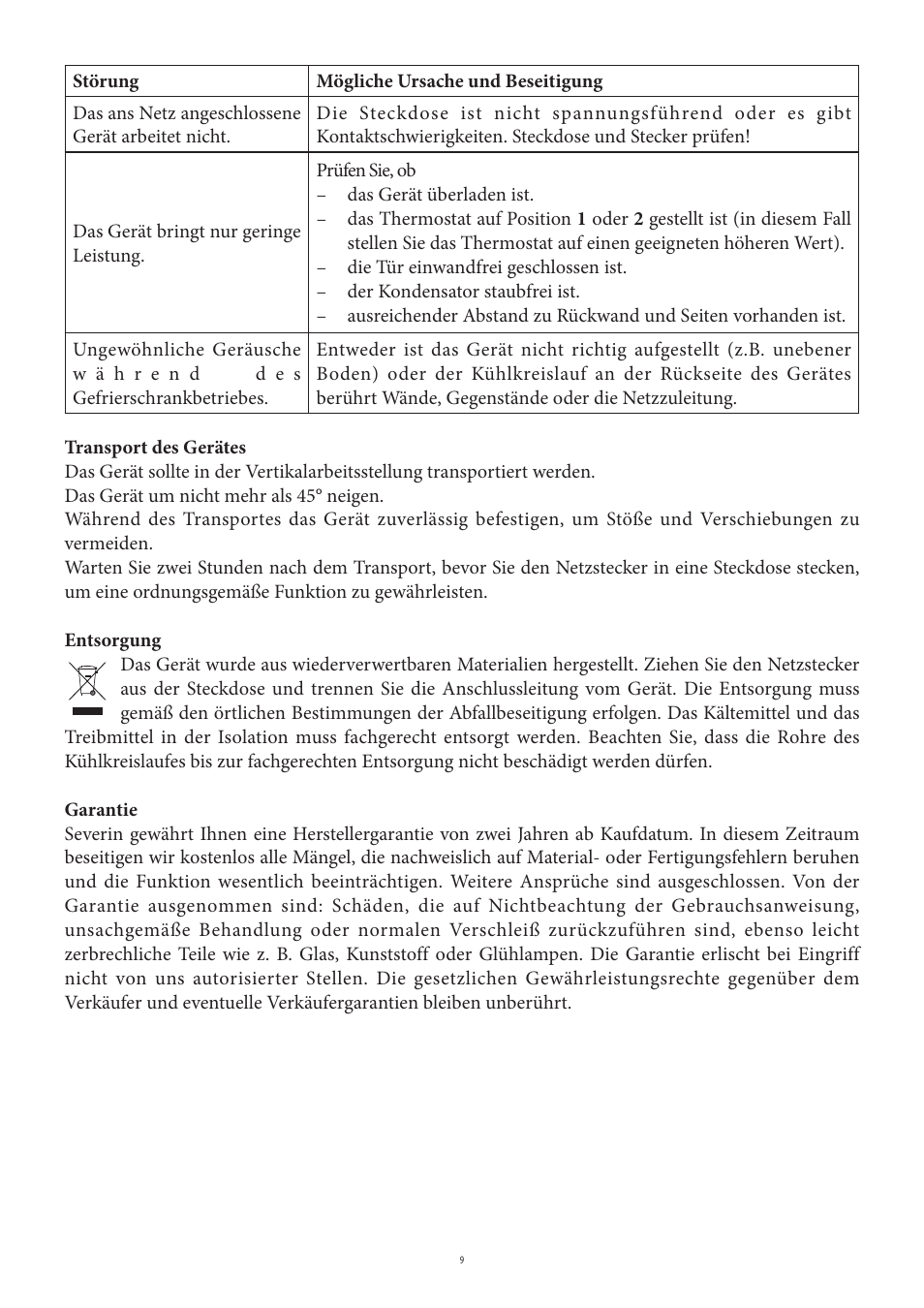 SEVERIN KS 9807 User Manual | Page 9 / 104