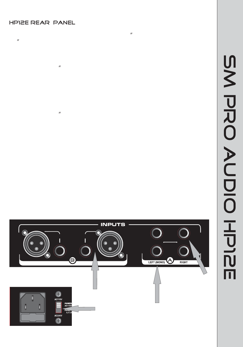 Sm pro audio hp12e | SM Pro Audio HP12E: 12 channel headphone amplifier User Manual | Page 6 / 8