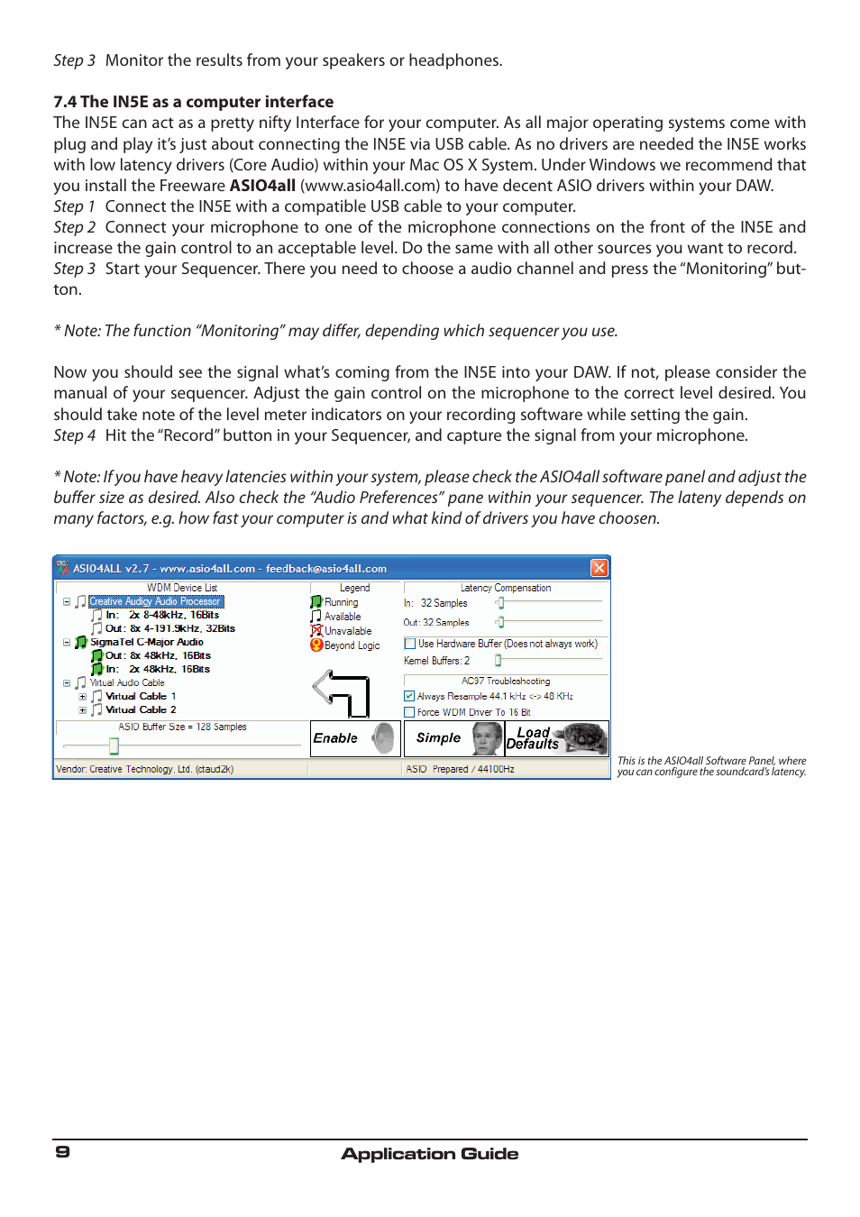 SM Pro Audio IN5E: USB Audio Interface and Stand alone Mixer User Manual | Page 9 / 12