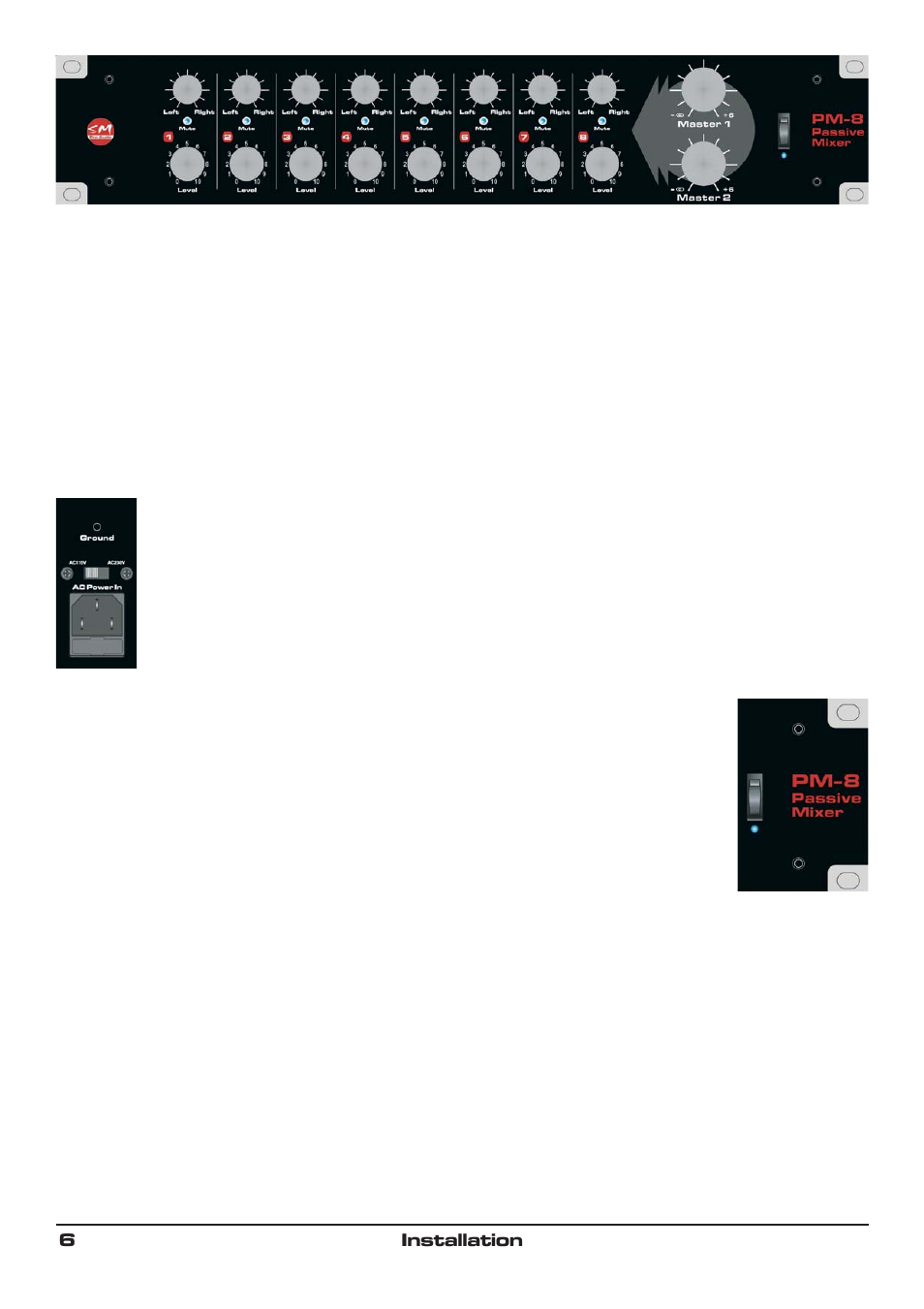 SM Pro Audio PM8: Passive 8 channel summing box User Manual | Page 6 / 13