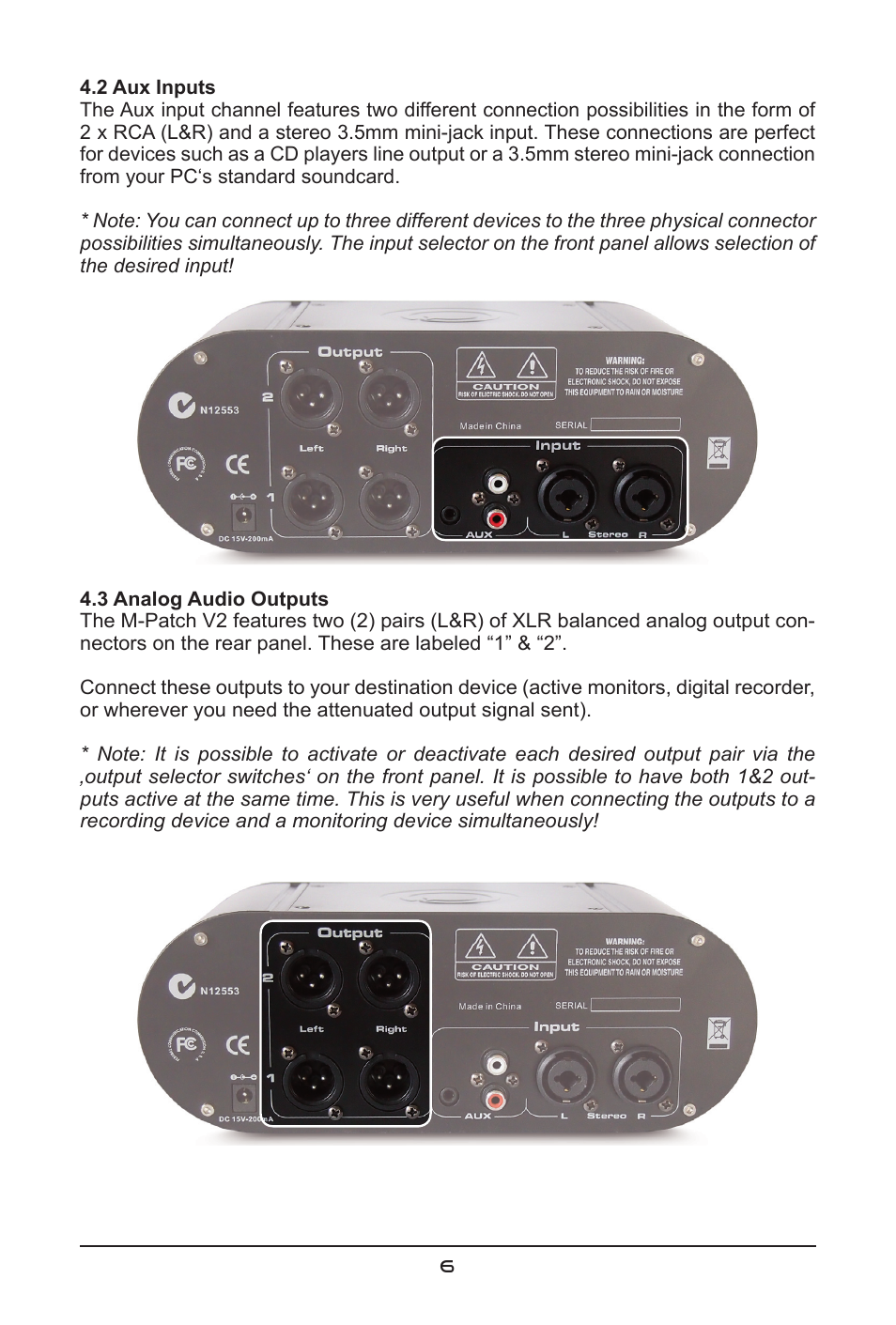 SM Pro Audio M-Patch V2: Passive Monitor Controller User Manual | Page 6 / 12