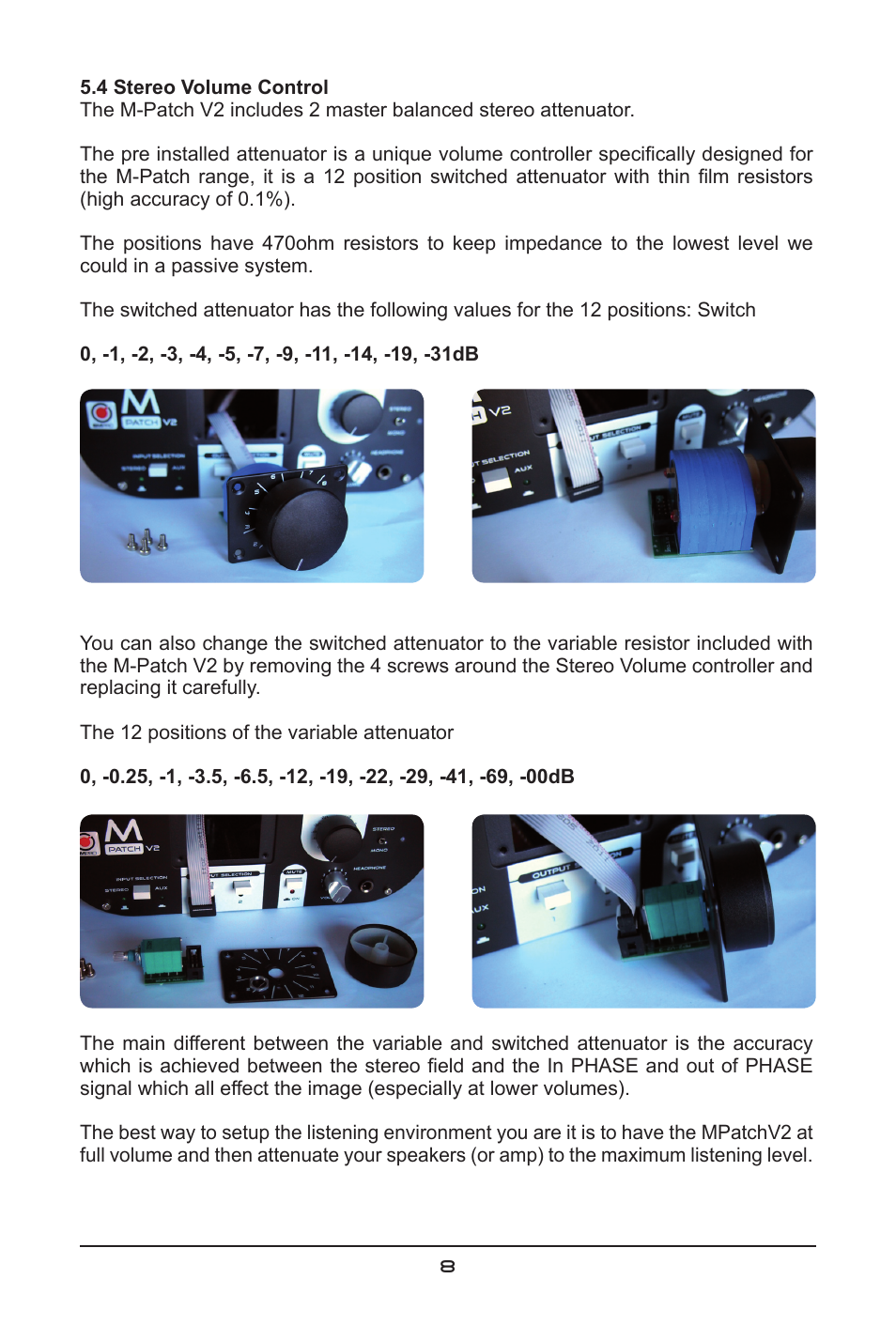 SM Pro Audio M-Patch V2: Passive Monitor Controller User Manual | Page 8 / 12