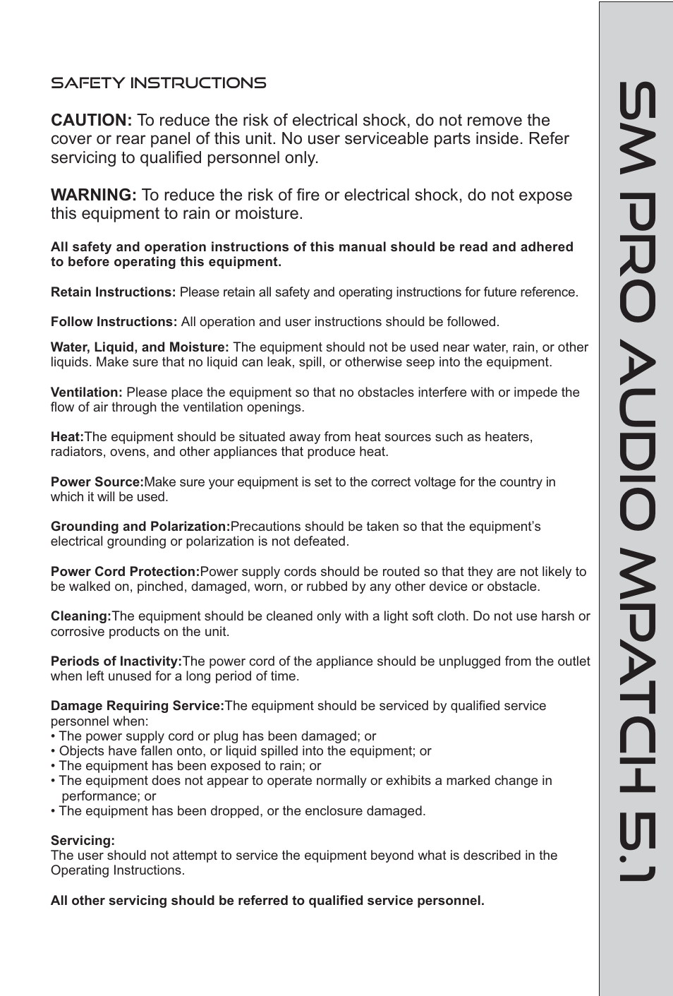 Sm pro audio mp a tch 5.1 | SM Pro Audio M-Patch 5.1: Passive Surround Monitor Controller User Manual | Page 2 / 14