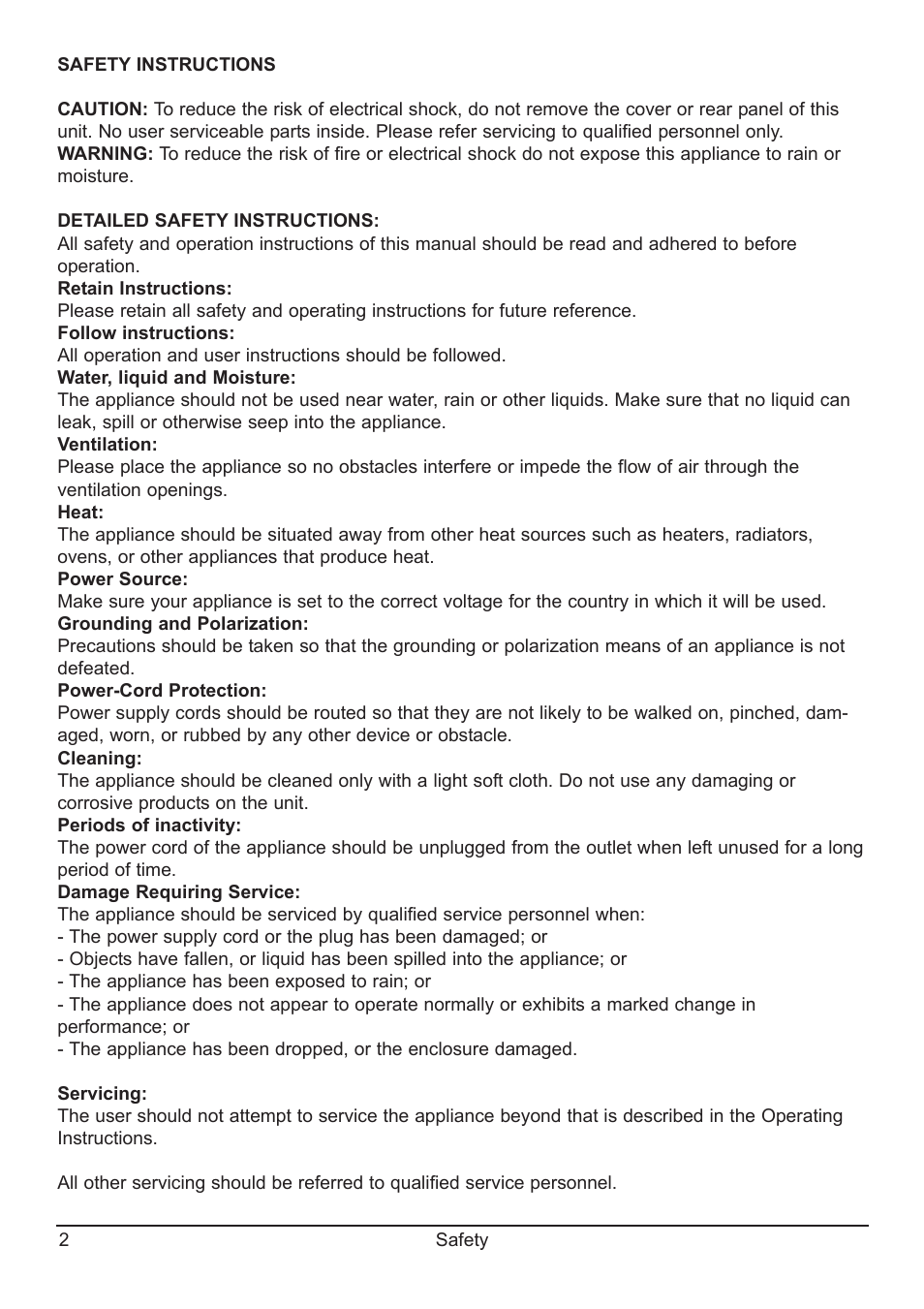 SM Pro Audio PR8E: 8 channel microphone preamp User Manual | Page 2 / 12