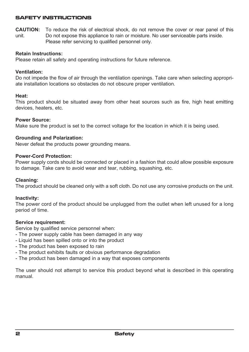 SM Pro Audio TC02: Dual channel microphone preamp User Manual | Page 2 / 13