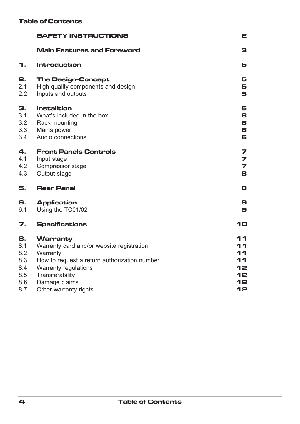 SM Pro Audio TC02: Dual channel microphone preamp User Manual | Page 4 / 13