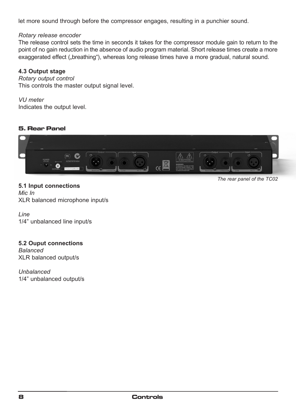 SM Pro Audio TC02: Dual channel microphone preamp User Manual | Page 8 / 13