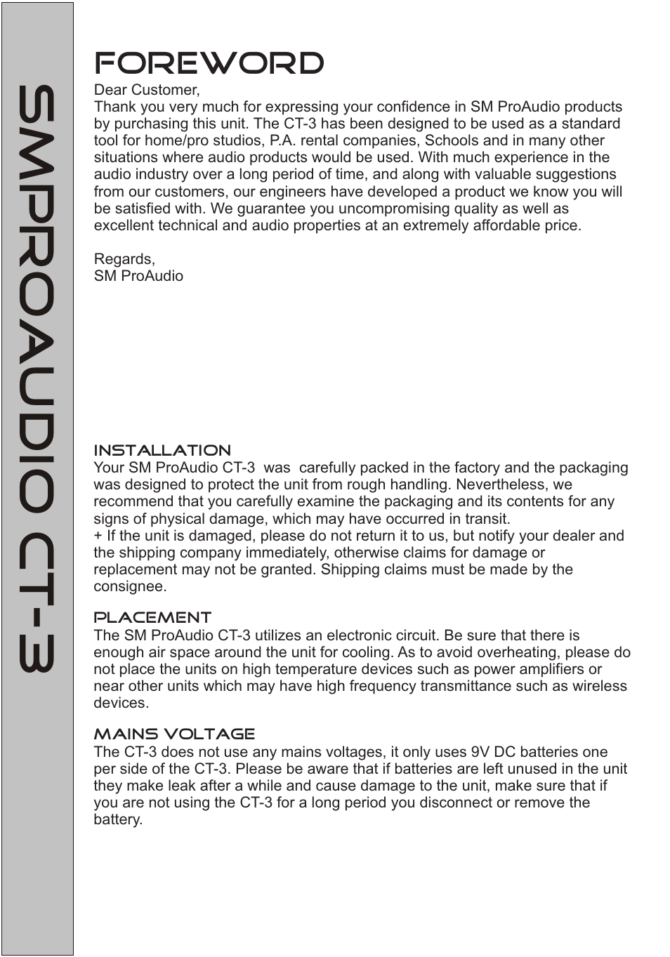 SM Pro Audio CT-3: Multi-format automatic Cable tester User Manual | Page 3 / 8