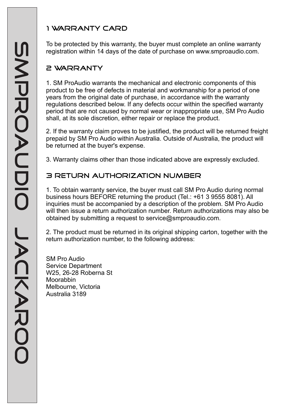 Smproaudio jackaroo | SM Pro Audio Jackaroo: The-Test-Everything-Unit User Manual | Page 13 / 14