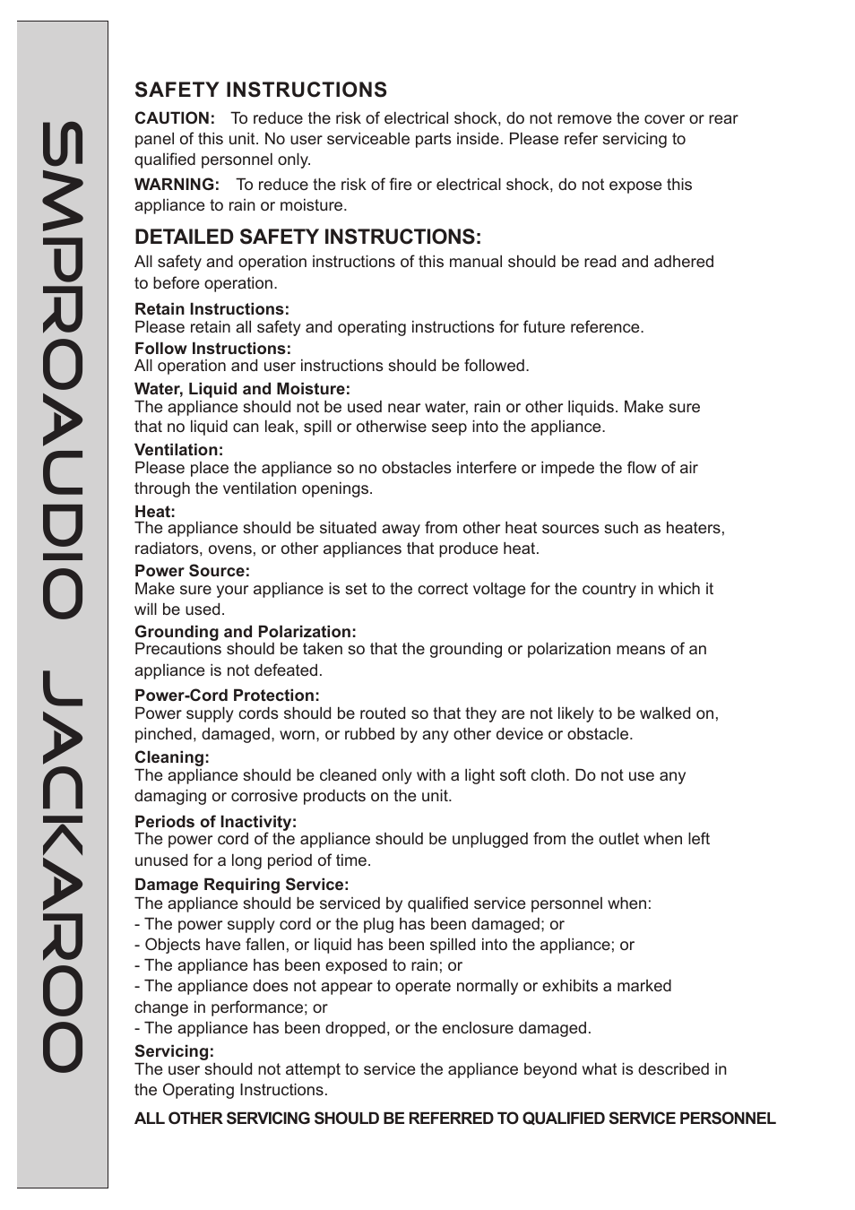 Smproaudio jackaroo | SM Pro Audio Jackaroo: The-Test-Everything-Unit User Manual | Page 2 / 14