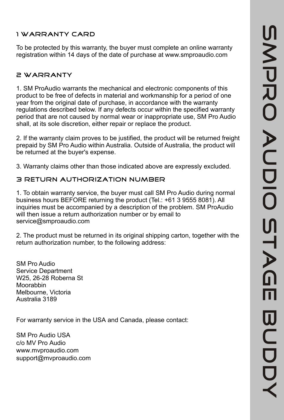 Stagebuddy12 | SM Pro Audio Stage Buddy: Personal Monitoring System User Manual | Page 12 / 14