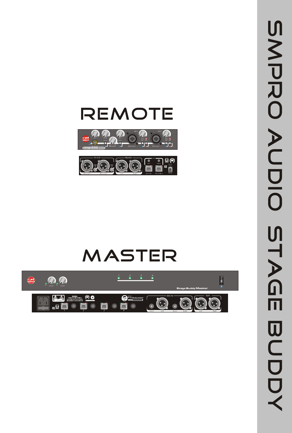 Stagebuddy2, Remote master | SM Pro Audio Stage Buddy: Personal Monitoring System User Manual | Page 2 / 14